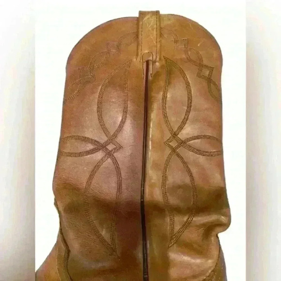 Dan Post Men’s Made in USA Brown Leather Pointed Toe Western Boots Size 8.5 D - Picture 2 of 10